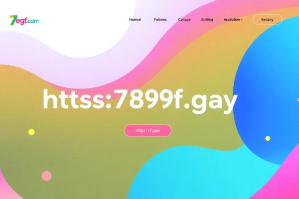 Visually striking homepage design for https://789f.gay emphasizing modern aesthetics, user-friendly interface, and vibrant color palette to attract target audience.
