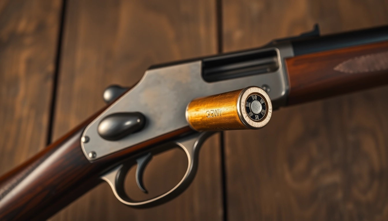 Hands loading a .32WIN cartridge into a classic Winchester rifle, showcasing its reliability and vintage appeal for hunting enthusiasts.