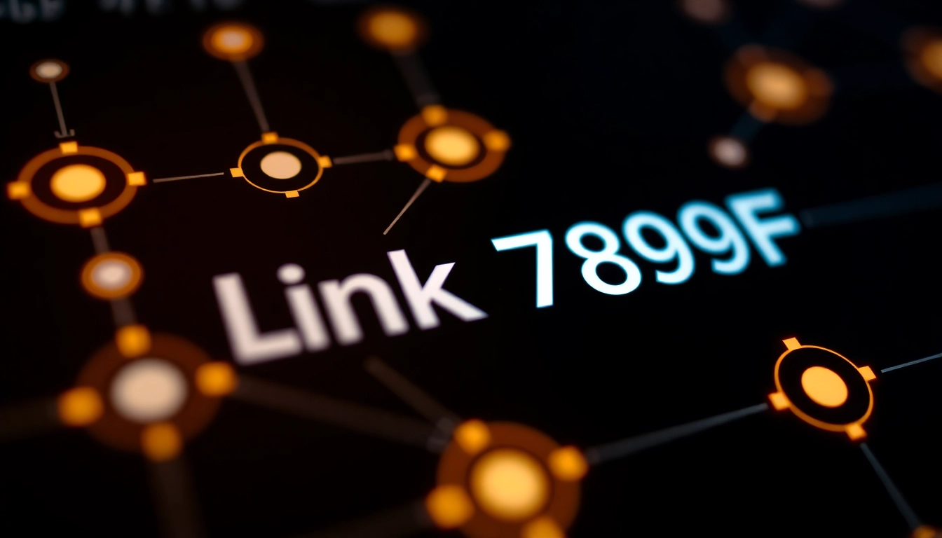 Visual representation of Link 789F showcasing a digital connection network with vibrant glowing nodes, highlighting reliability and modernity.