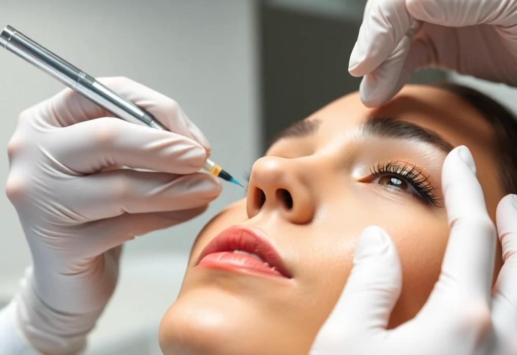 Botox Zürich: Expert facial injection treatment in a professional clinic setting, showcasing safety and precision for a youthful glow.