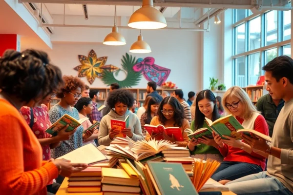 ROddy Book Club featured with engaged readers sharing books, symbolizing community and knowledge exchange, inviting and approachable visual.