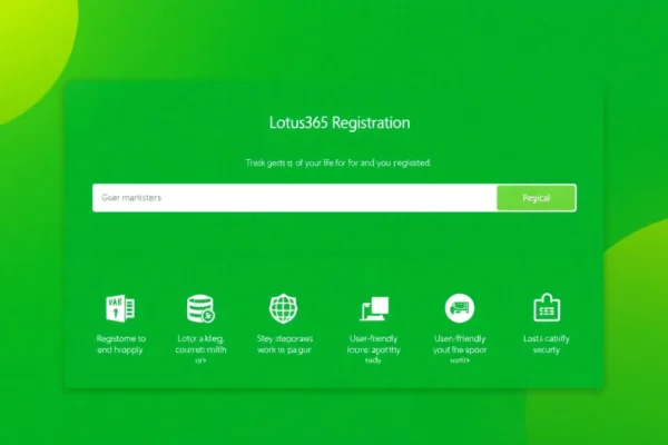Easy Lotus365 Register: Secure online signup with clear instructions and inviting design for quick access