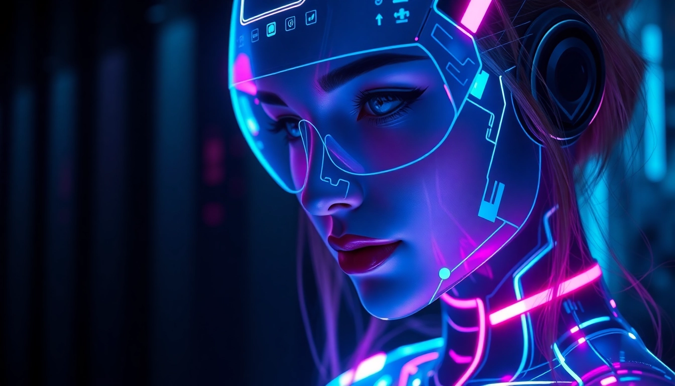 AI girlfriend engaging in a realistic, emotional chat with a user on a sleek digital device, highlighting the natural interaction and advanced AI capabilities of modern AI girlfriend apps.