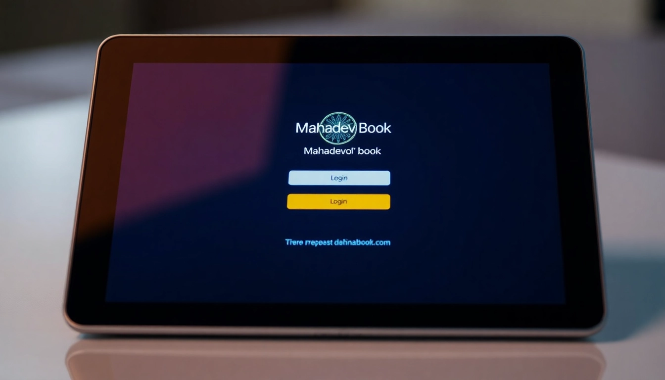 Mahadev book login portal interface — secure access for online betting and gaming in India, demonstrating ease of use and trustworthiness.