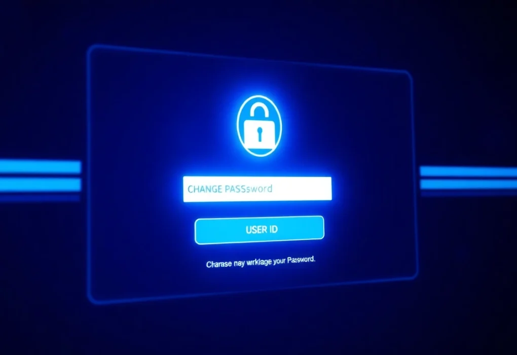 Secure Lotus365 Blue user dashboard featuring change password and user ID options, emphasizing ease and security for users