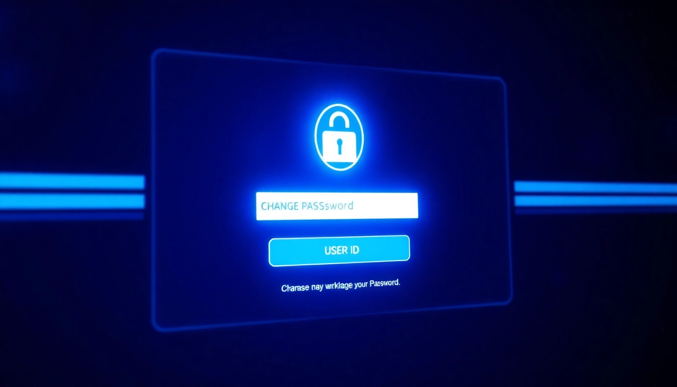 Secure Lotus365 Blue user dashboard featuring change password and user ID options, emphasizing ease and security for users