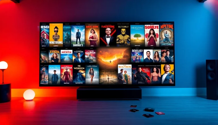 مشاهدة افلام ومسلسلات بجودة عالية على تلفزيون حديث مع خيارات متنوعة للمحتوى مجانًا وسهل الوصول.