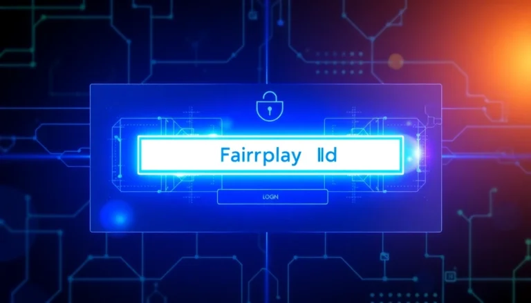 Enhance Your Betting Experience with a Verified Fairplay Id System Secure Fairplay Id login screen with digital interface and authentication elements for online betting safety.