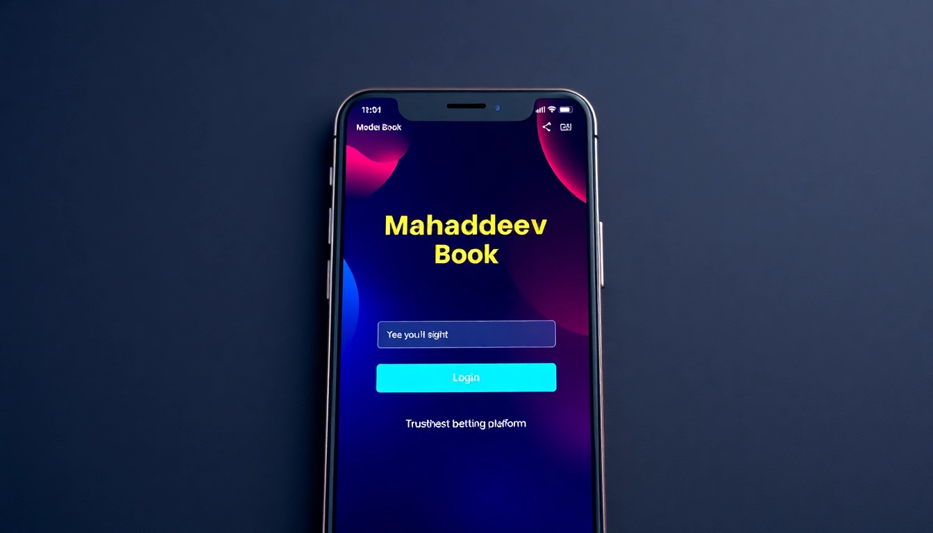 Secure Mahadev book login screen with vibrant colors and easy access for Indian bettors