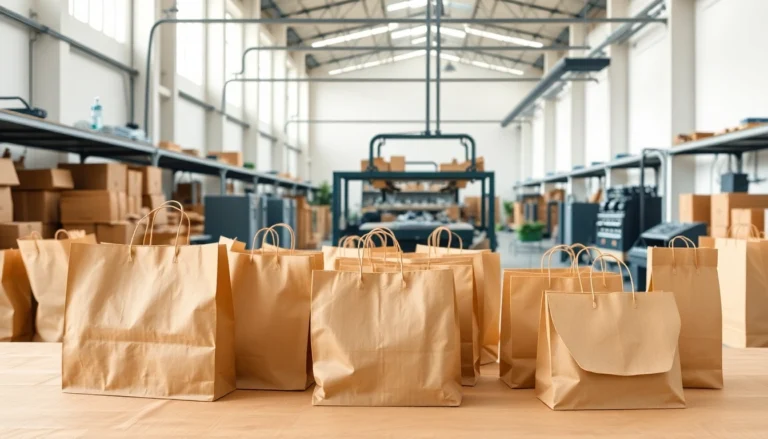 High-quality paper bag for packaging with "torba papierowa" prominently displayed, showcasing
