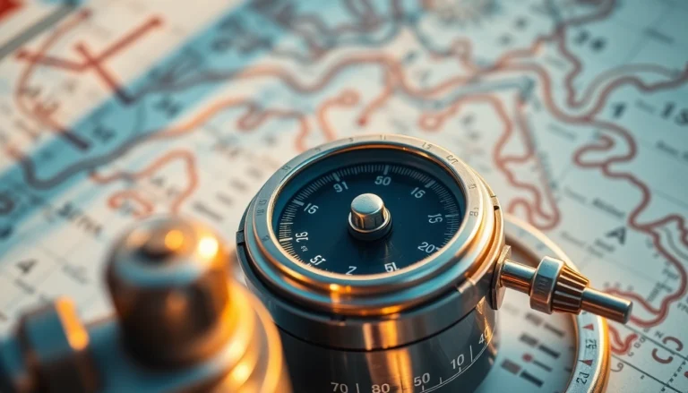 Boots Versegelung navigation with a compass and nautical charts for precise boat positioning